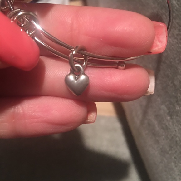 Chubby Chico Charms Heart Charm Bangle Bracelet - Picture 4 of 7